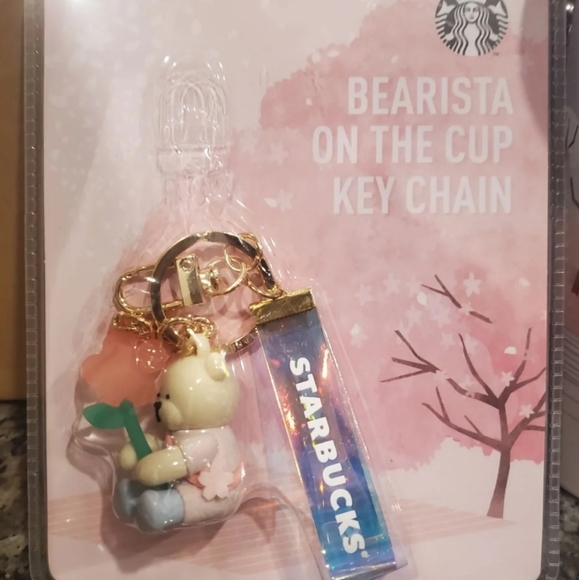 Starbucks korea 22 Cherry Blossom Flower Keychain - Picture 2 of 5